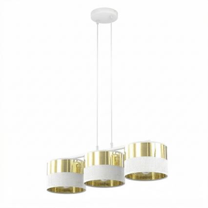 LUX Cable Pendant Light 3xE27/15W/230V White/Gold