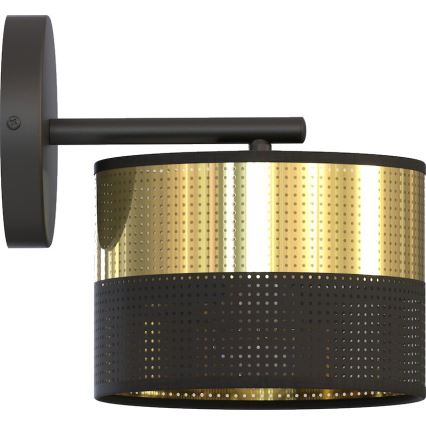 LUX Wall Lamp 1xE27/15W/230V Black/Gold