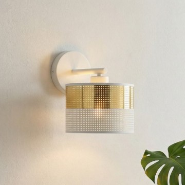 LUX Wall Lamp 1xE27/15W/230V White/Gold