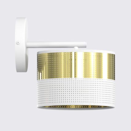 LUX Wall Lamp 1xE27/15W/230V White/Gold