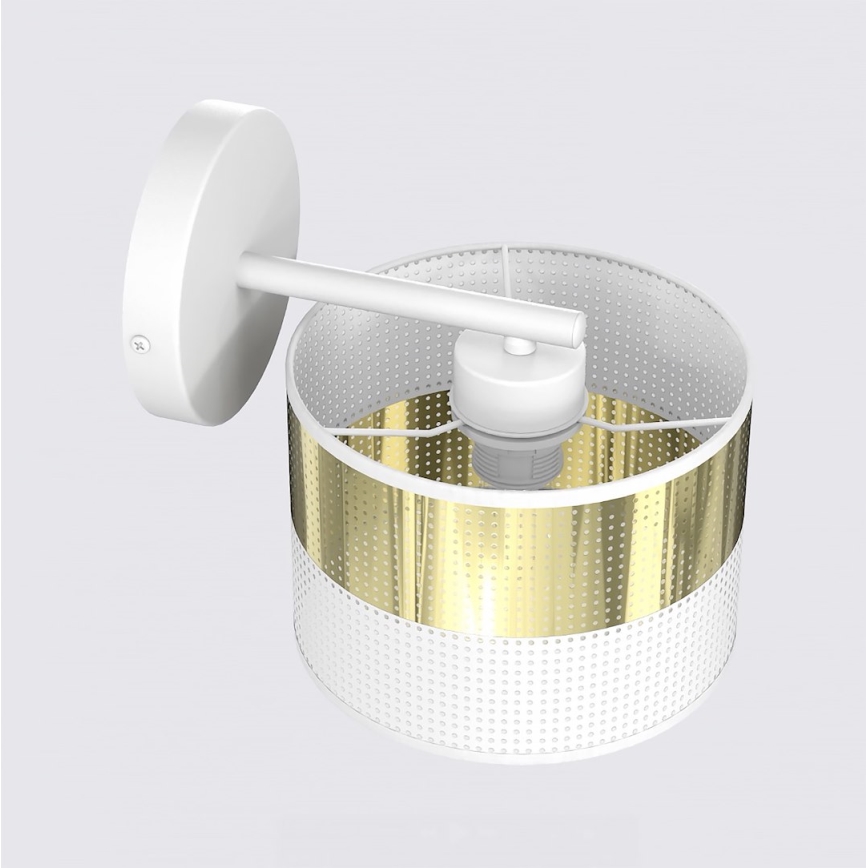 LUX Wall Lamp 1xE27/15W/230V White/Gold