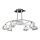 LUXERA 1561 - Chandelier SAMBA 6xG9/40W/230V