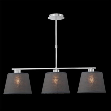 LUXERA 18067 - Chandelier COMBO 3xE27/60W grey