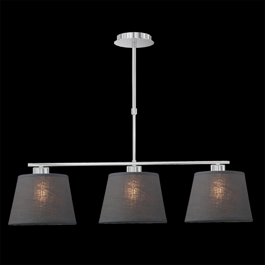 LUXERA 18067 - Chandelier COMBO 3xE27/60W grey