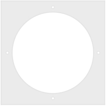 Luxera 31027 - Replacement glass for ceiling light PUEBLO E27