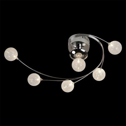 LUXERA 46010 - Surface-mounted chandelier CASCADA 6xG4/20W/230V