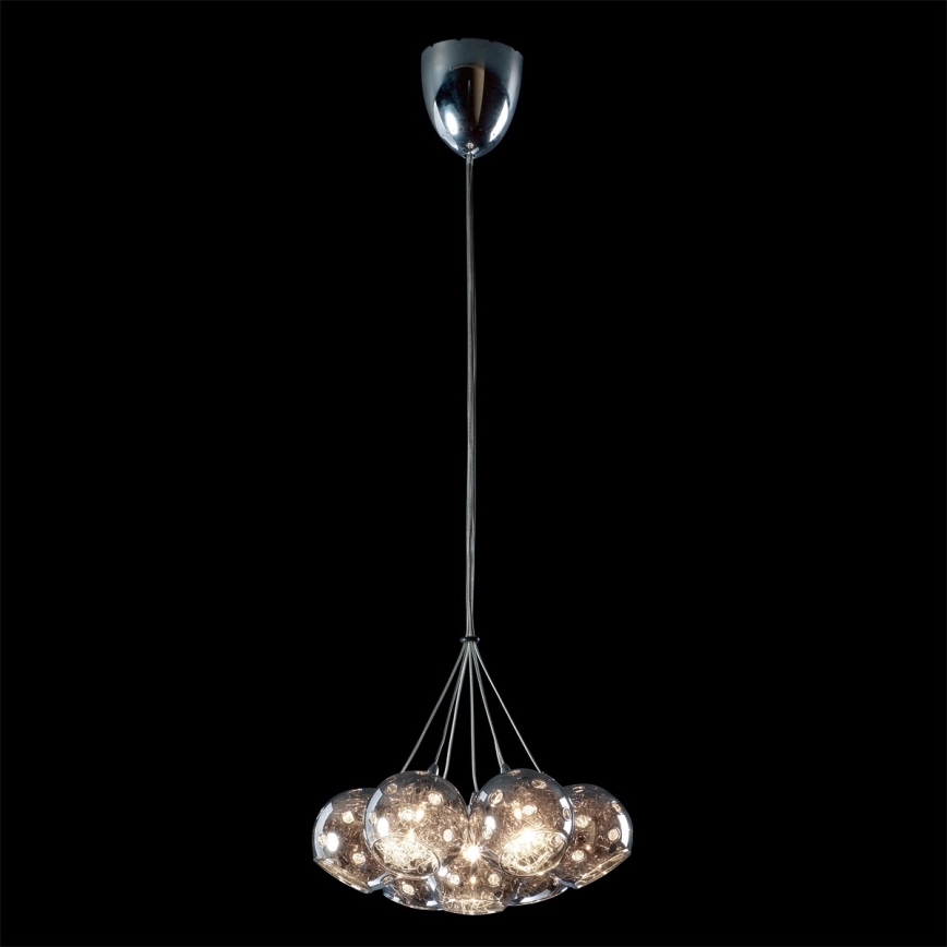LUXERA 46037 - Pendant chandelier CRONOS 7xG4/20W/230V