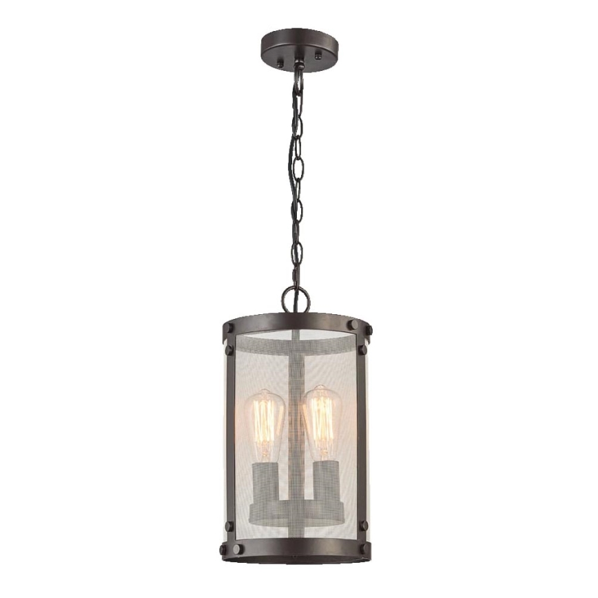 LUXERA 46072 - Chandelier on a chain IOWA 2xE27/60W/230V