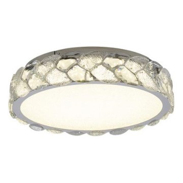 LUXERA 46153 - LARUNA LED Ceiling Light, 32W, 230V, 4000K, Ø 40 cm, Matte Chrome