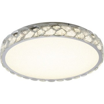 LUXERA 46154 - LARUNA LED Ceiling Light, 43W, 230V, 4000K, Ø 60 cm, Matte Chrome