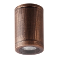 Luxera 48326 - Outdoor ceiling light MOPTI 1xGU10/7W/230V IP54 bronze