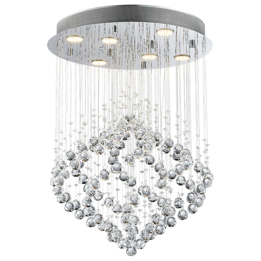 Luxera 62412 - Crystal surface-mounted chandelier CHESTER 6xGU10/50W/230V