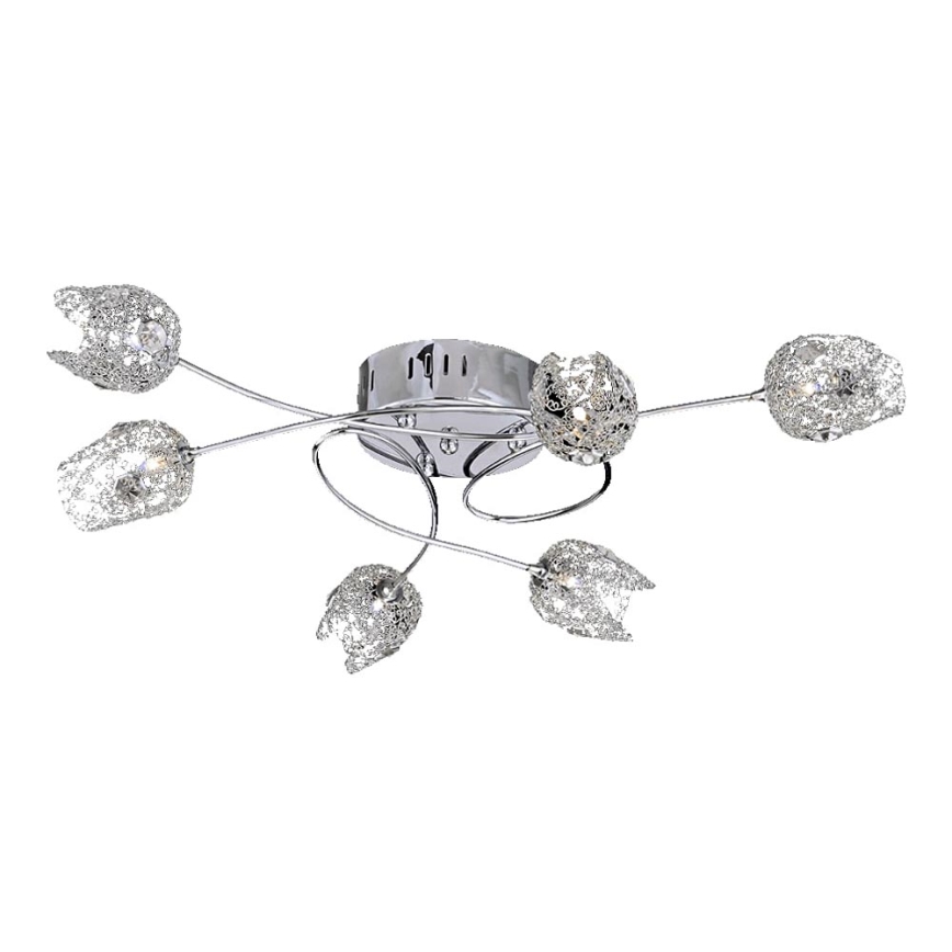 LUXERA 64039 - Surface-mounted chandelier DELPHI 6xG4/20W/230V