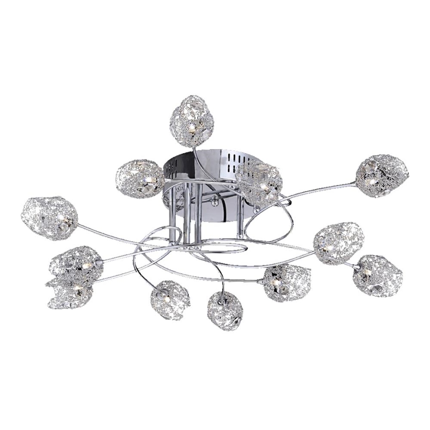 LUXERA 64040 - Surface-mounted chandelier DELPHI 12xG4/20W/230V
