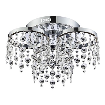 LUXERA 64394 - LED Surface-mounted crystal chandelier ERATTO 3xLED/11W/230V