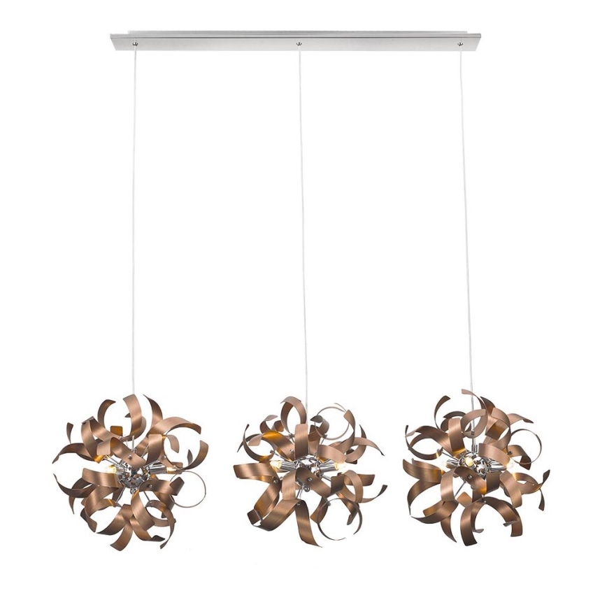 Luxera 64421 - Chandelier on a string RIBBON 3xG9/33W/230V