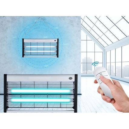 Luxera 70418 - Disinfection germicidal lamp 2xT5 UVC/15W/230V + RC