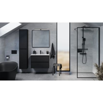 LYKE 80 cm Black Bathroom Vanity Unit with Sink