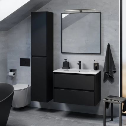LYKE 80 cm Black Bathroom Vanity Unit with Sink