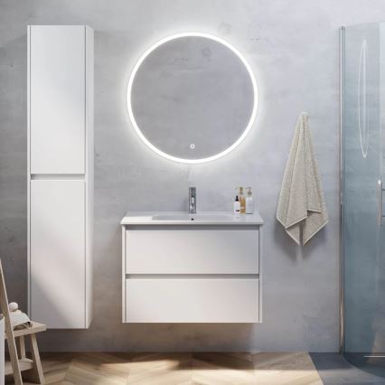 LYKE 80 cm White Bathroom Vanity with Basin