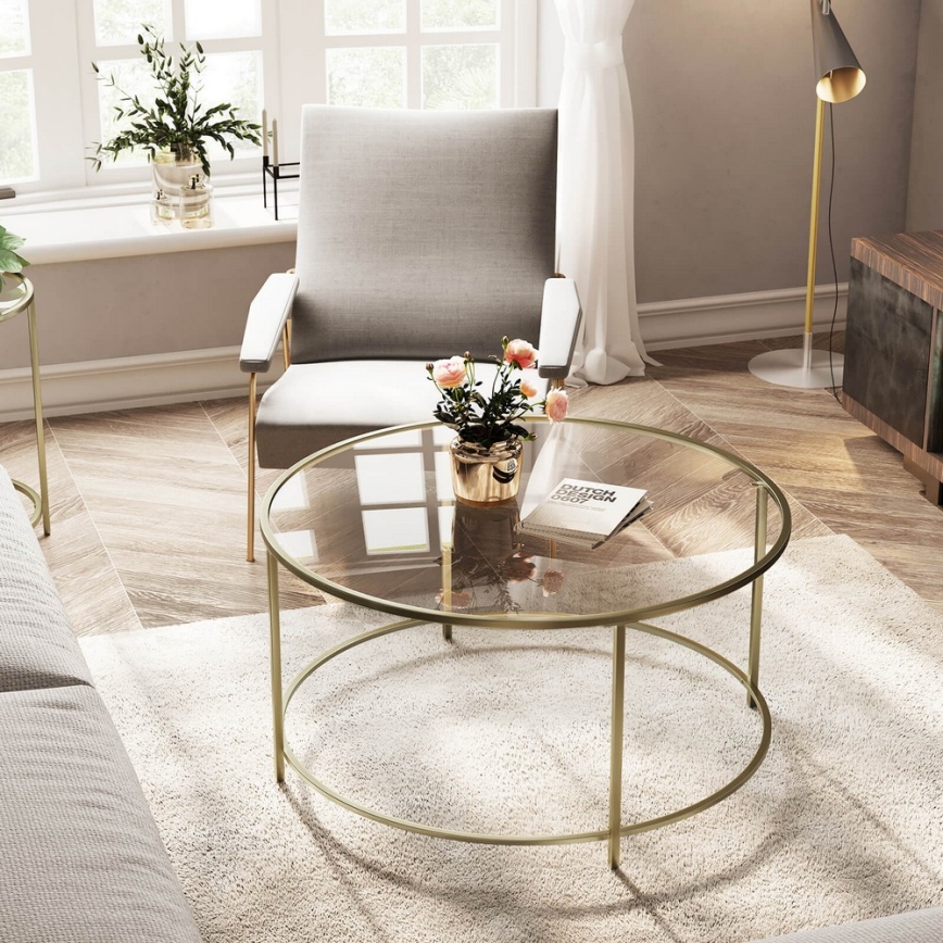 LYRA Gold Coffee Table
