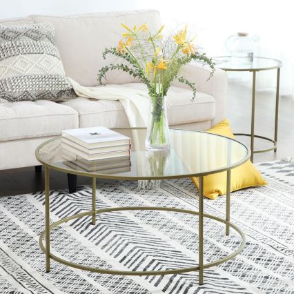 LYRA Gold Coffee Table