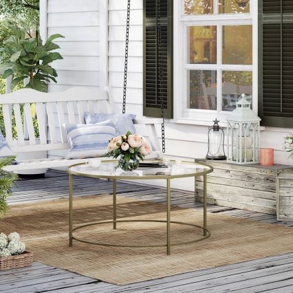 LYRA Gold Coffee Table