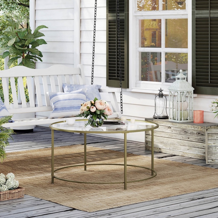 LYRA Gold Coffee Table