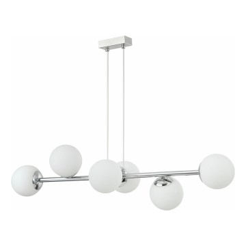 MADDIE Cable-Suspended Chandelier 5x E14/5W/230V, Polished Chrome