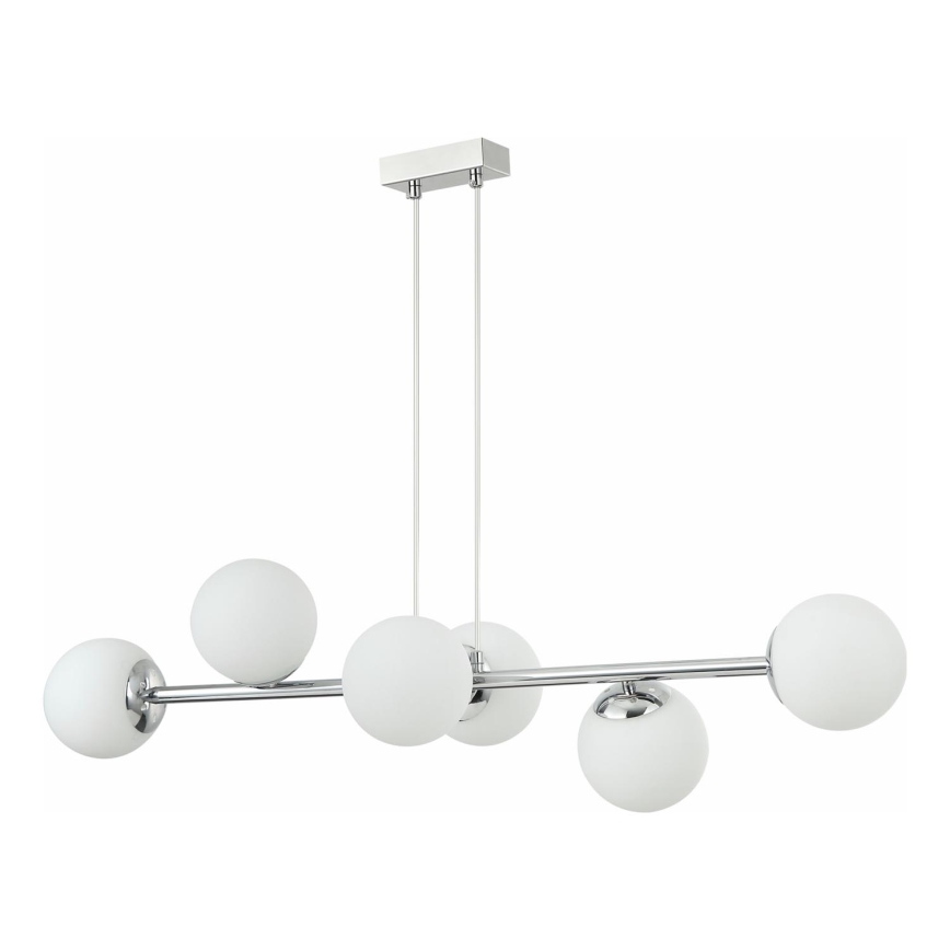 MADDIE Pendant Light 5xE14/5W/230V Glossy Chrome