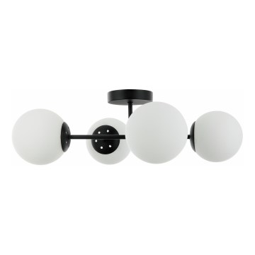 MADDIE Semi-Flush Ceiling Light 4xE14/5W/230V Black