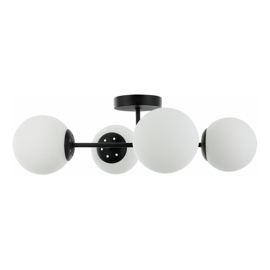 MADDIE Semi-Flush Ceiling Light 4xE14/5W/230V Black