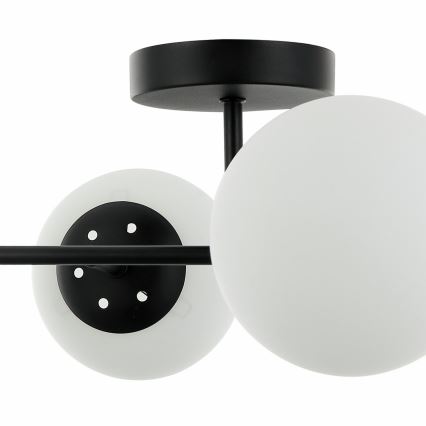 MADDIE Semi-Flush Ceiling Light 4xE14/5W/230V Black