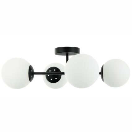 MADDIE Semi-Flush Ceiling Light 4xE14/5W/230V Black