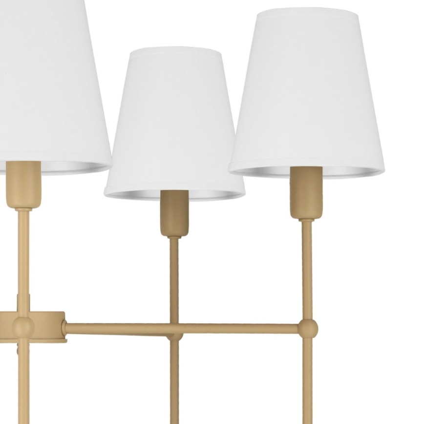 MADELA Rod Chandelier 5x E14/40W/230V White/Beige