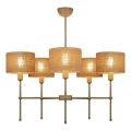 MADELA rod chandelier 5xE14/40W/230V jute/beige