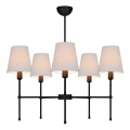 MADELA Rod Chandelier 5xE14/40W/230V White/Black