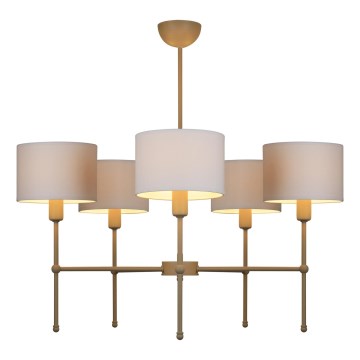 MADELA Rod Pendant Light 5xE14/40W/230V White/Beige