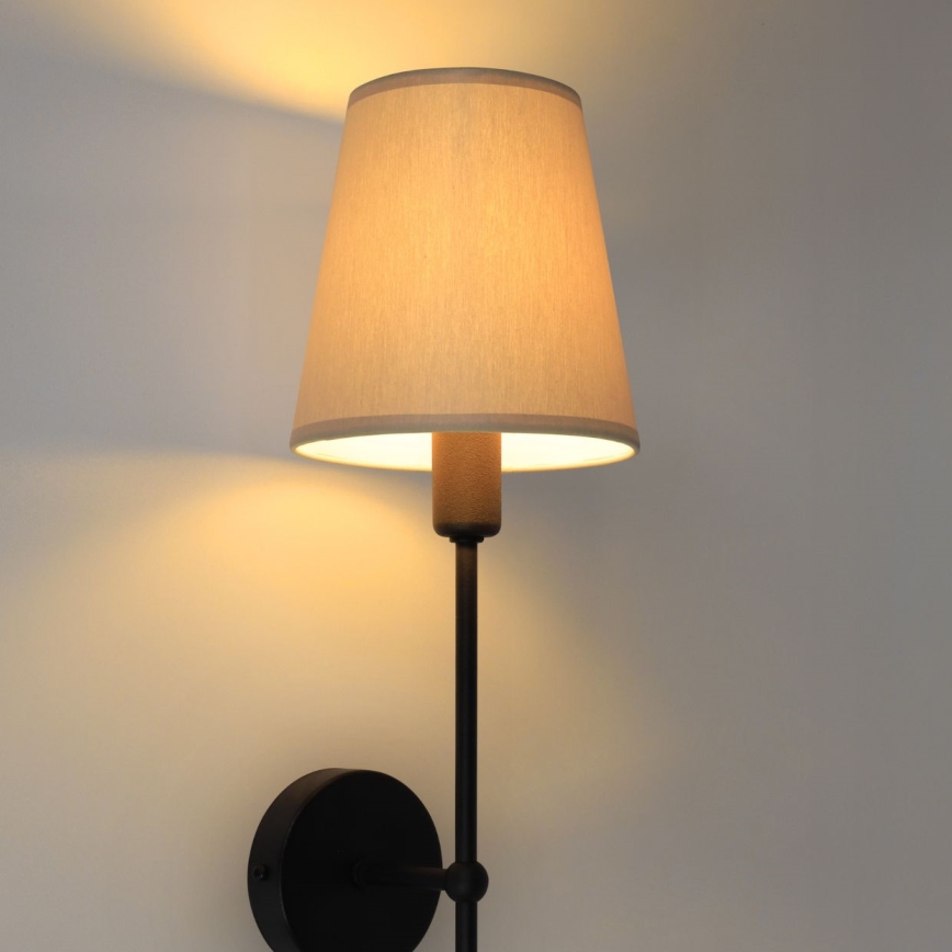 MADELA Wall Lamp 1x E14/40W/230V Beige/Black