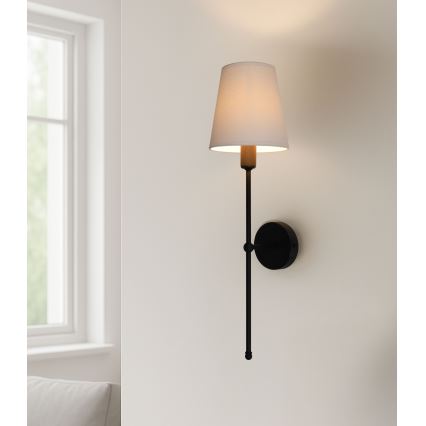 MADELA Wall Lamp 1x E14/40W/230V Beige/Black