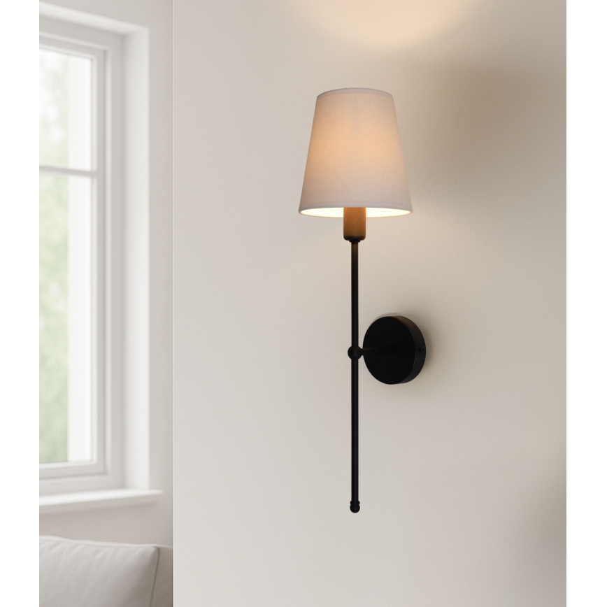 MADELA Wall Lamp 1x E14/40W/230V Beige/Black