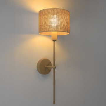 MADELA Wall Lamp 1xE14/40W/230V jute/beige