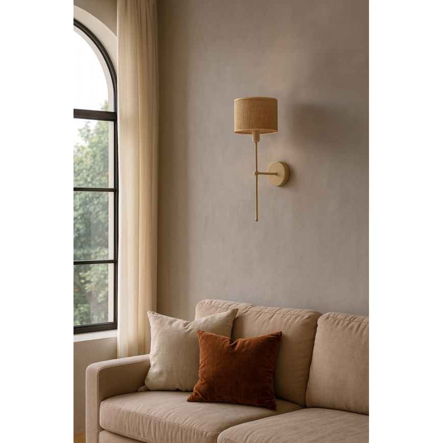 MADELA Wall Lamp 1xE14/40W/230V jute/beige