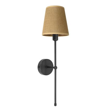 MADELA Wall Lamp 1xE14/40W/230V Jute/Black