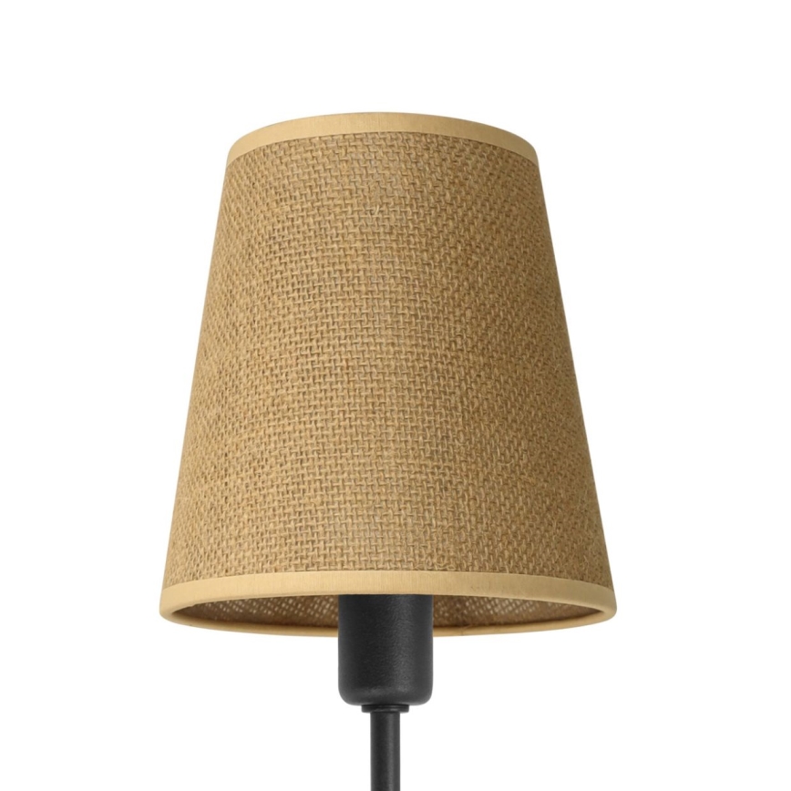 MADELA Wall Lamp 1xE14/40W/230V Jute/Black