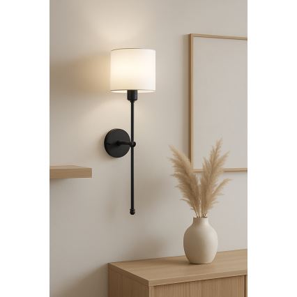 MADELA Wall Lamp 1xE14/40W/230V White/Black