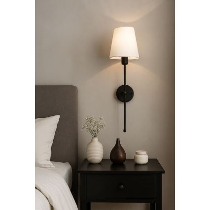 MADELA Wall Lamp 1xE14/40W/230V White/Black