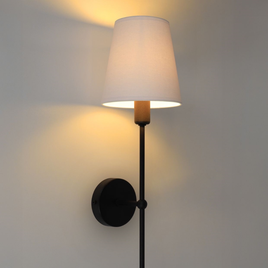 MADELA Wall Lamp 1xE14/40W/230V White/Black