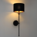 MADELA Wall Light 1xE14/40W/230V Black