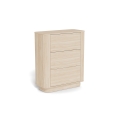 MADERA 90x107 cm Chest of Drawers – White Oak